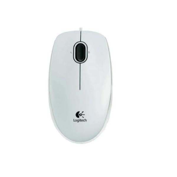 MOUSE B100 LOG OEM USB WH WHITE CON SCROLLING