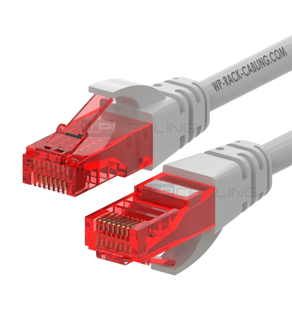 CAVO DI RETE PATCH DA 3 MT. CAT. 6U/UTP COLORE GRIGIO